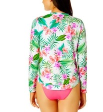    Hurley Ladies Long Sleeve Rash Guard  Sun Protection, Cruise  Vacation Ready 