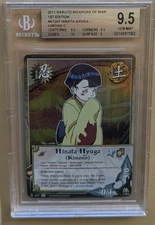 2011 Naruto CCG Hinata Hyuga N-1207 Foil 1st Edition Weapons Of War BGS 9.5