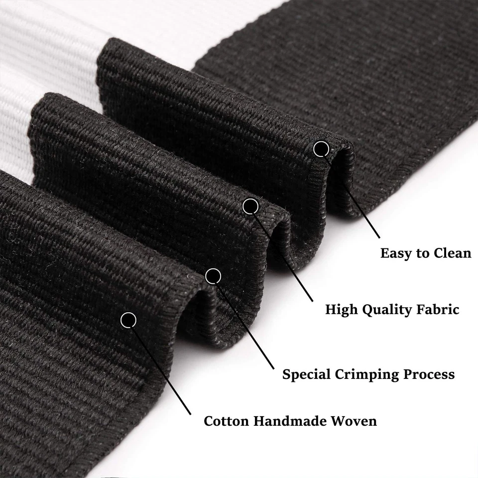 Black and White Striped Area Rug 4x6 Ft Outdoor Rug Washable Indoor Outdoor R... - Image 4 of 4