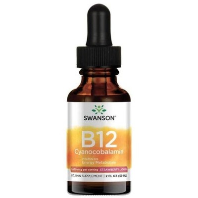 Swanson Vitamin B12 flüssig, Erdbeere - 59 ml