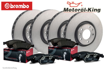 Brembo SPORT-BREMSSCHEIBEN + BELÄGE VORNE+HINTEN AUDI A4 B8 A5 8T Q5 8R