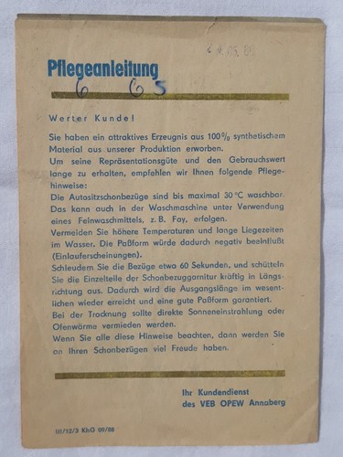 Bedienungsanleitung Trabant 601, 601S, 601S de luxe, 2. Auflage 1985 - Bild 7 von 8