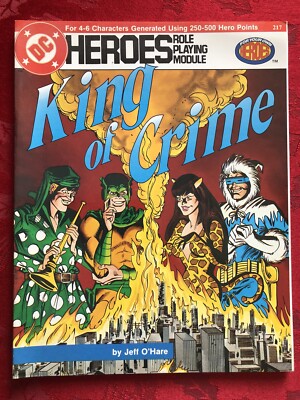 DC Heroes Role Playing Module: King Of Crime - Excellent Condition | eBay