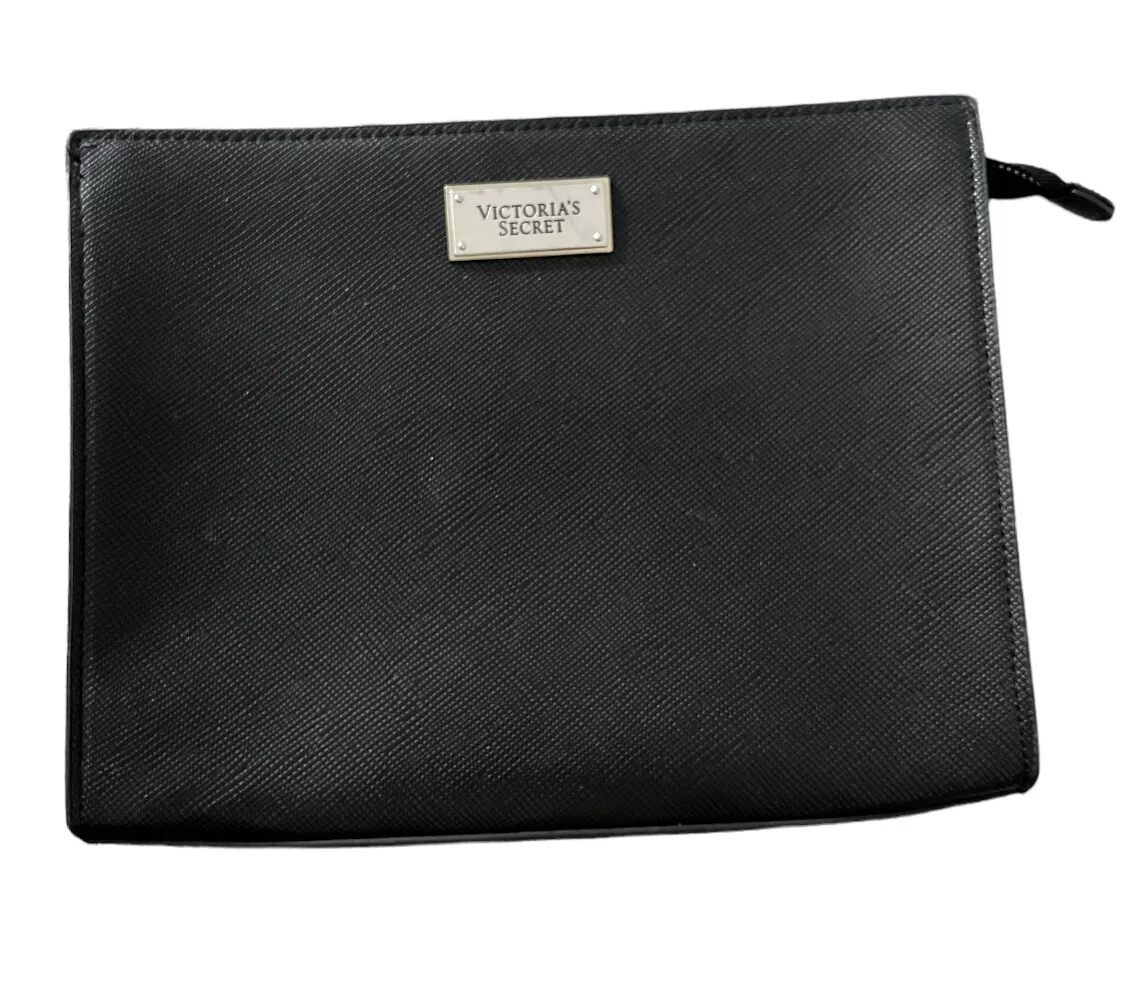Victoria's Secret Black Clutch Bag Zip Closure 10 x 7.8 | eBay
