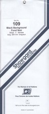 Showgard Stamp Mount Strips For Foreign Miniature Sheets 109mm Black 1 Pack