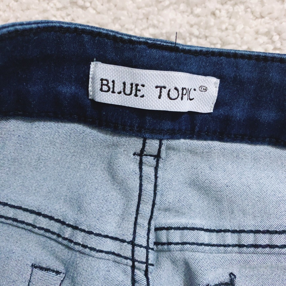 BLUE TOPIC Light Blue Denim Jean High Waisted Skinny Jeans Size 3 4 | eBay