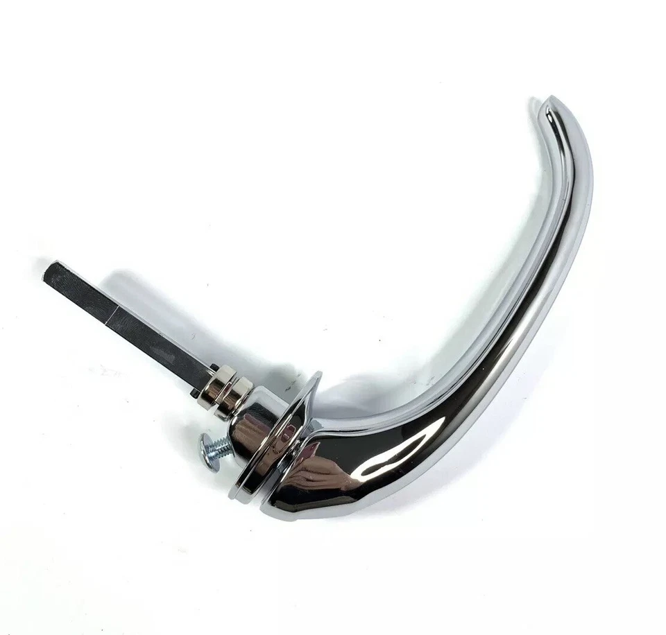 Manija de puerta cromada izquierda para camionetas Ford F1 y F2 1948-52 (lado del conductor) Foto 2 de 4