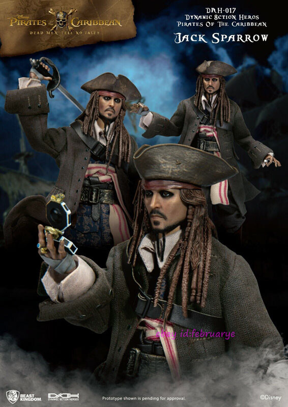 Beast Kingdom 1/9 Dah-017 Pirates Of The Caribbean Jack Sparrow