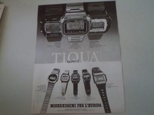 advertising Pubblicità 1981 OROLOGI TIQUA QUARTZ SUBACQUEO/SUPERSUB/LITHIUM