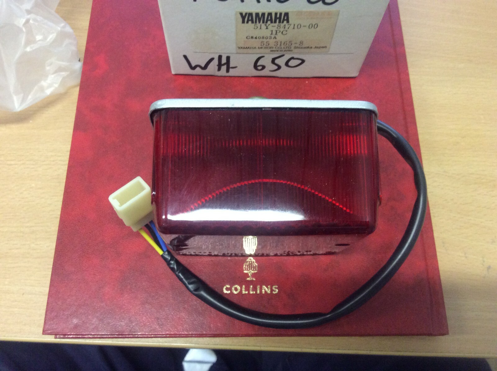 GENUINE YAMAHA PARTS TAIL LIGHT UNIT ASSEMBLY SRX250 1984 51Y8471000