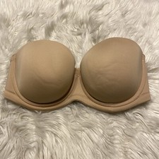 Wacoal 36DD Bra Tan 854119 Red Carpet Convertible Strapless No Straps Included