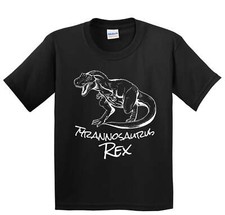 Kids Dinosaur Shirt Tyrannosaurus Rex Sketch Prehistoric T-Rex Dinosaur T-Shirt