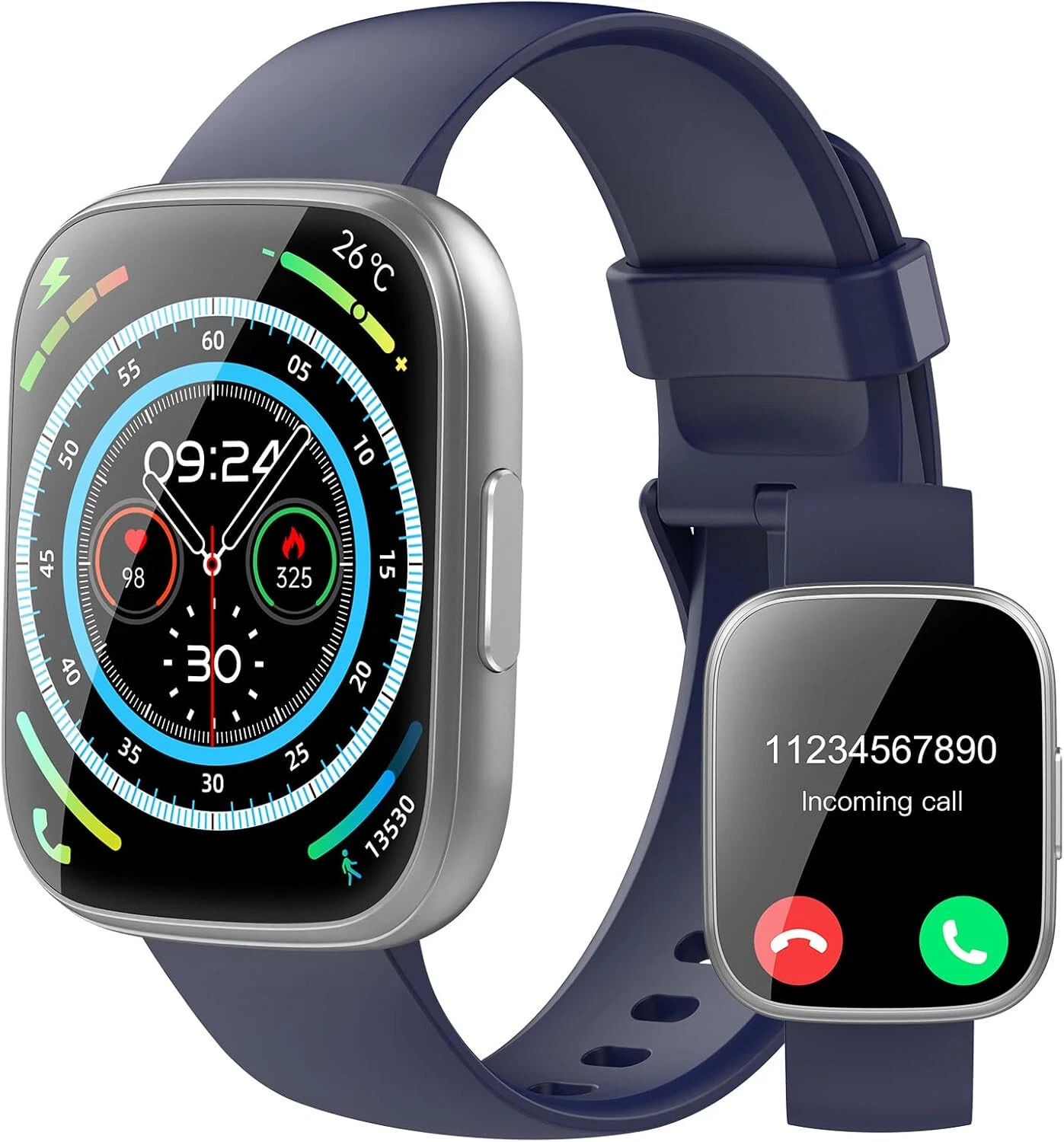Smart Watch Men Women with Phone Function Wristwatch for iPhone Samsung Huawei