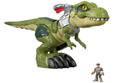 Fisher-Price Imaginext Jurassic World Dinosaur Toy Mega Mouth T. rex Figure Set