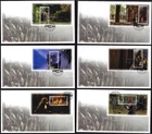 NEW ZEALAND 2001 Lord of the Rings: Fellowship, Set of 6 M/S's on 6  FDC’s