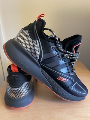 Adidas Mens ZX 2K Boost Marvel Black Stark Industries H02560 UK 10 | eBay UK