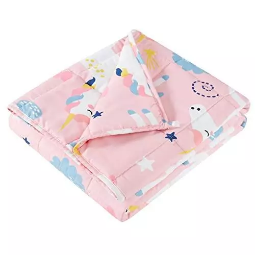 Weighted unicorn blanket hot sale
