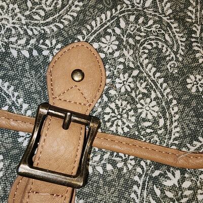 POTTERY BARN TEEN EUC NORTHFIELD LEATHER CANVAS BACKPACK | eBay display picture 3