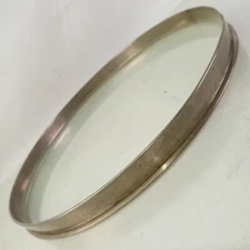 Leedy 11" Single-Flange Tom Drum NOB Batter Rim/Hoop Brass Nickel Vintage 2.3mm