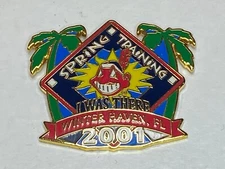 CLEVELAND INDIANS Spring Training Lapel Pin 2001 Winter Haven FL I Was There