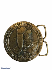 Bergamot Brass Works 1977 Michelob Beer St Louis Missouri Belt Buckle Vintage