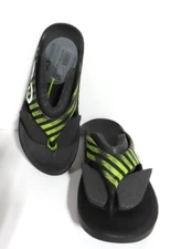 OOFOS Ooriginal Sport Unisex Black Yellow Stripe US Men's 6 Women’s 8 EU 39