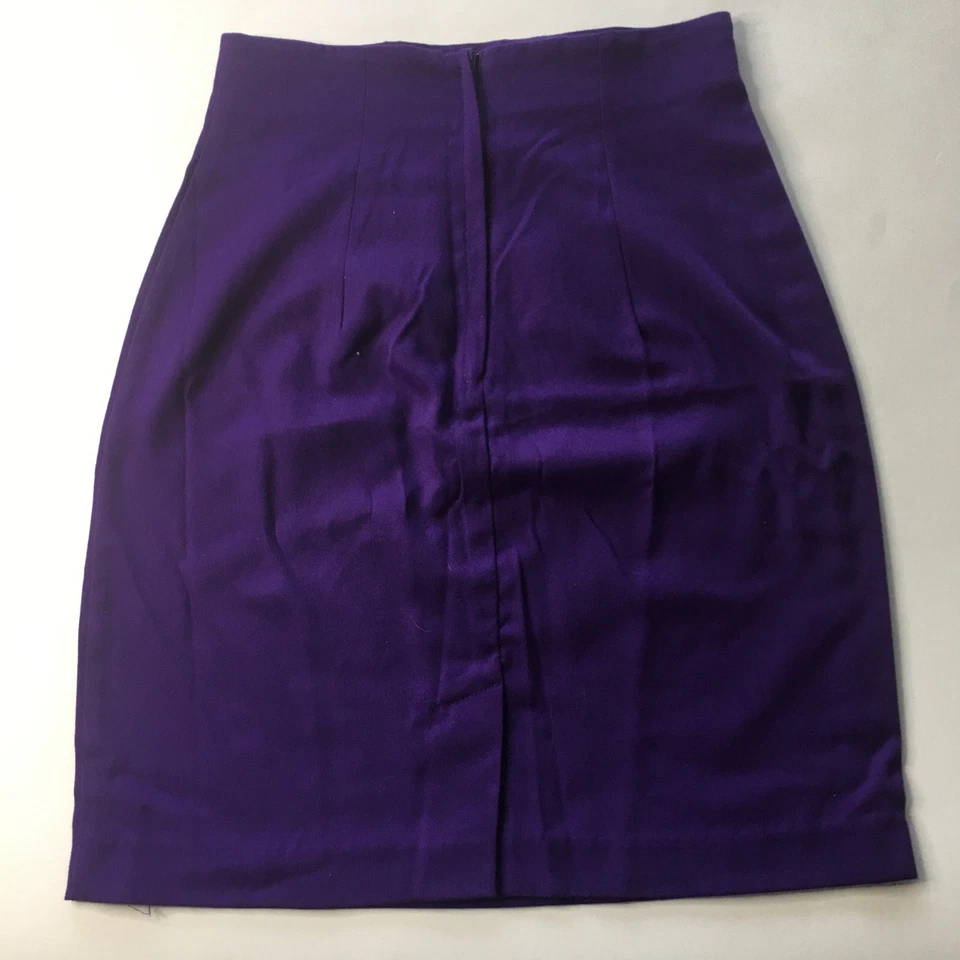 Via Max винтажный 90-х женщин глубокий фиолетовый молнии мини юбка очень маленький B57 - Изображение 3 из 4