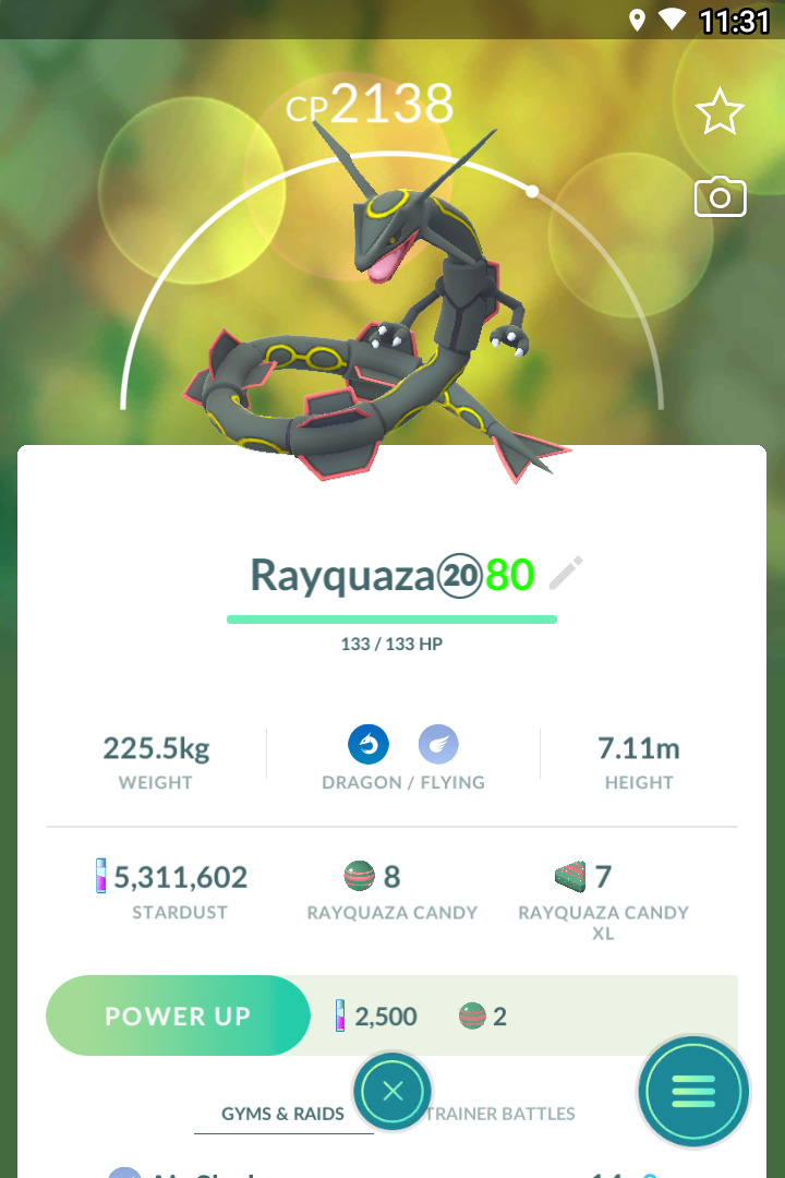 Pokémon GO Shiny Rayquaza - Mini Account (Read Describe) - PoGoFighter