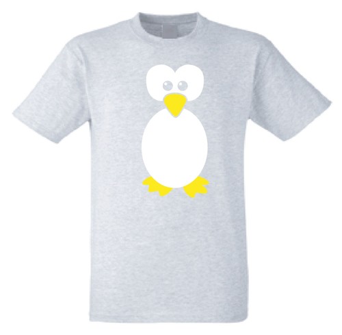 Funny Penguin Face Design quick Easy Costume Penguin T-Shirt happy Penguin - Picture 9 of 12