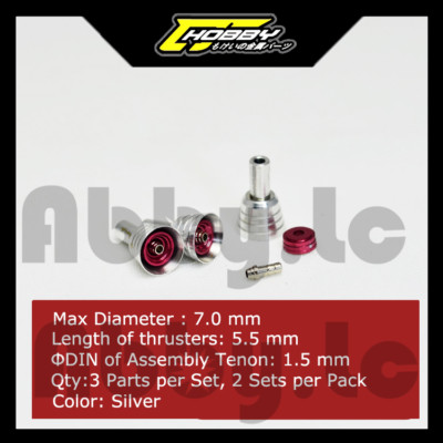 for MG 1/100 RE HiRM FULL MECHANICS 2PCs Metal Thruster Red C3 Φ7mm Length 5.5mm