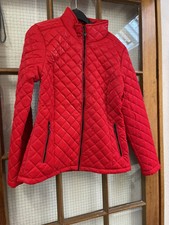 Dolcezza Red Quilted Jacket Sizes S,m,rrp £162.00