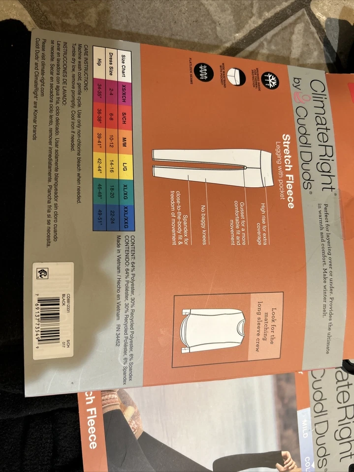 全新 4 对 CUDDL DUDS CUDDLDUDS 紧身裤 女式 S(4 对) — 第 4/4 张图片