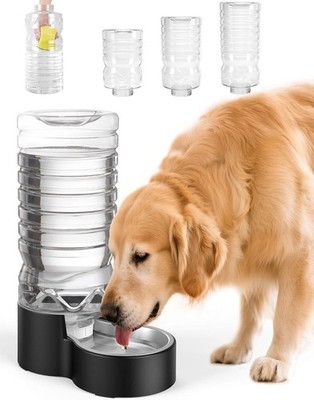 2.5 Gallon Automatic Dog Water Dispenser【Wide Mouth for Easy Hand-in Cleaning】【R