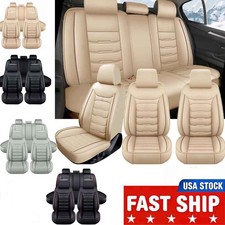 For Cadillac Leather Car Seat Cover Front Rear Protector Cushion 25 Seats