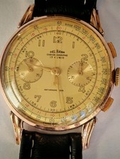 VINTAGE DALBANA CHRONOGRAPH 17 RUBIS HANDAUFZ...