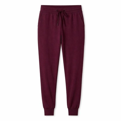 Threads 4 Thought Connie Feather Fleece Ultra Maroon Jogger Women Size M NWT