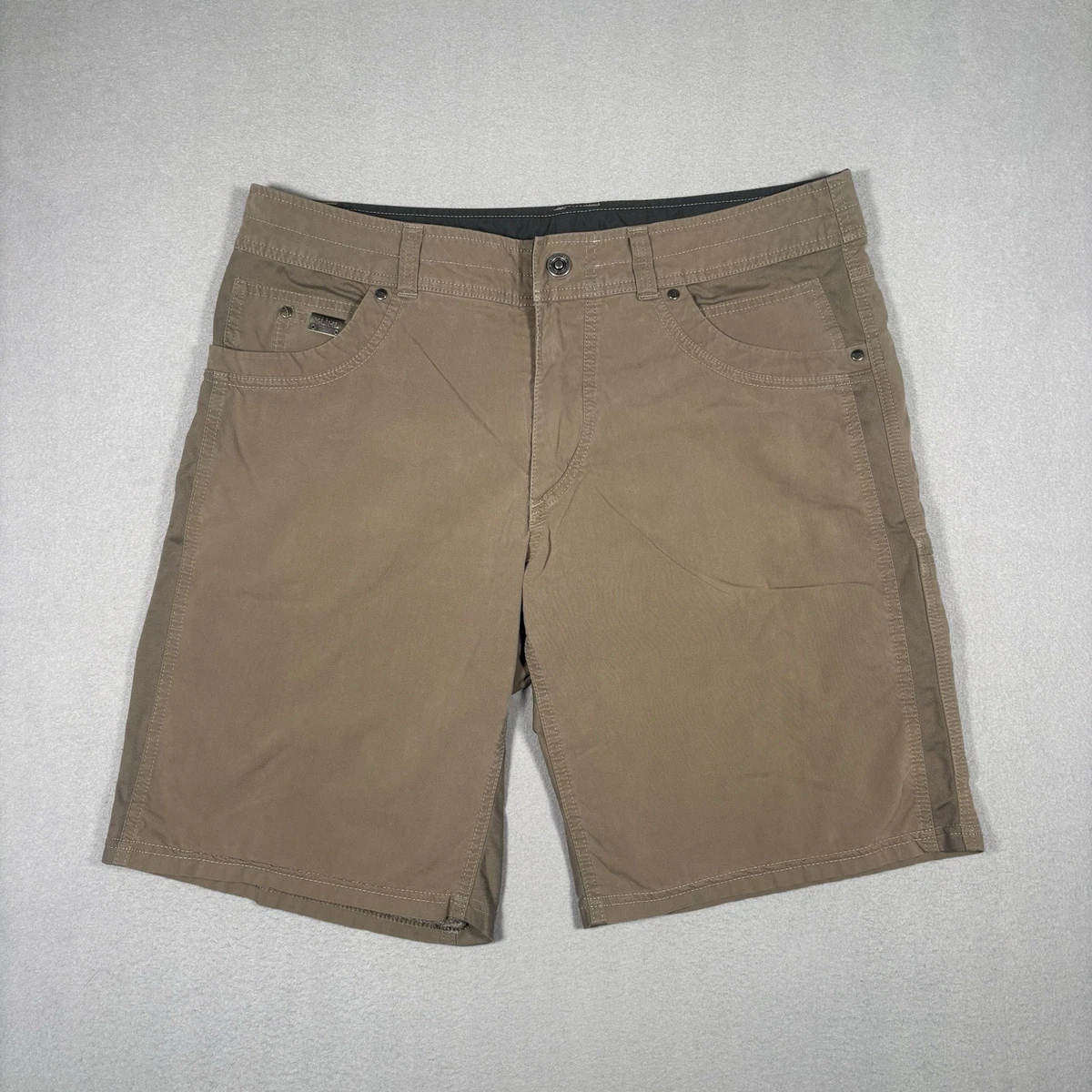 Short Kuhl taille 32 beige cargo coton nylon extérieur randonnée