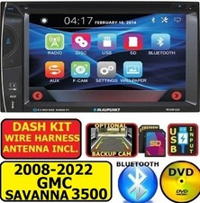 2008-22 Gmc Savanna 3500 Cddvd Bluetooth Usb Car Stereo Radio W Screen Mirror