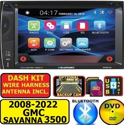 2008-22 GMC SAVANNA 3500 CD/DVD BLUETOOTH USB CAR STEREO RADIO W/ SCREEN MIRROR