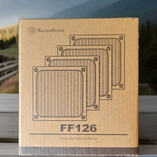 SilverStone 120mm Fan Grill with Filter Black FF126 SST-FF126B