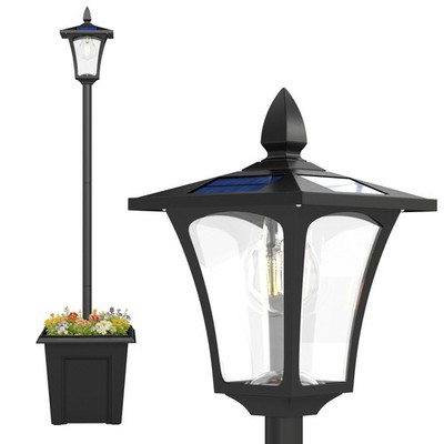 Solar Gartenlaterne, Wetterfeste Wegleuchte 160 cm hoch 10 Std. Beleuchtung