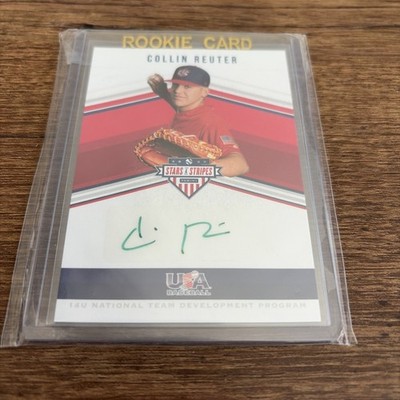 2018 Stars And Stripes USA Baseball Collin Reuter Auto 1/5