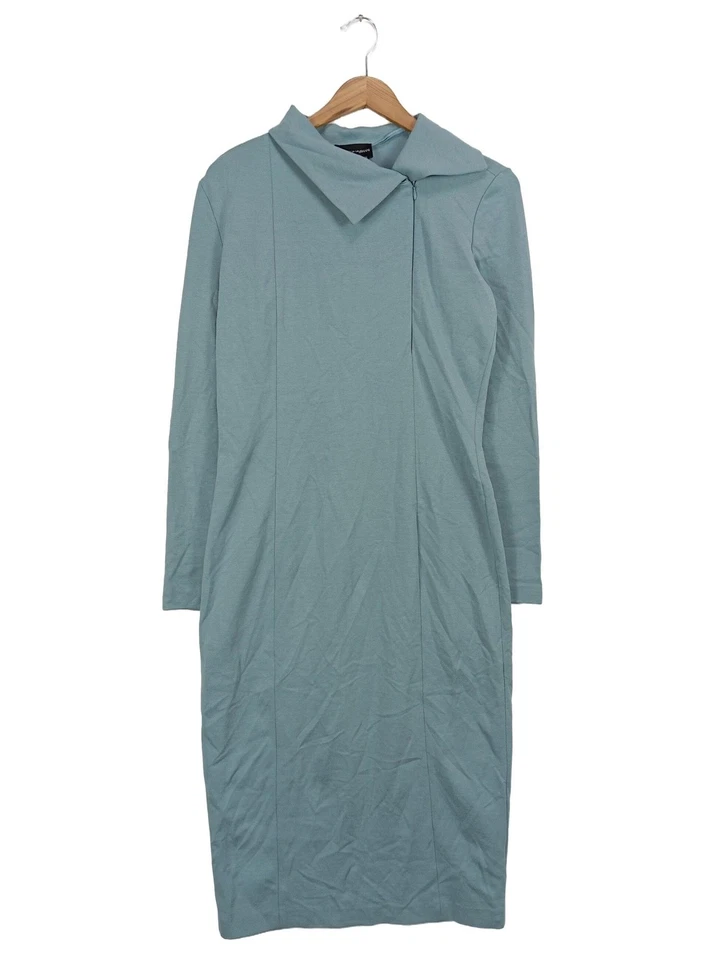 ARMANI Robe à manches longues Dames Robe T EU 44 turquoise style décontracté - Photo 1/4