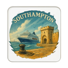 Southampton, England UK K&uuml;hlschrankmagnet: Niedliches handgefertigtes Reise-Souvenir-Geschenk