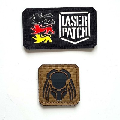 Predator 50x50mm / 2''x2'' Laser Cordura Custom Patch with Hook