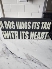 Wooden Dog Quote Decor