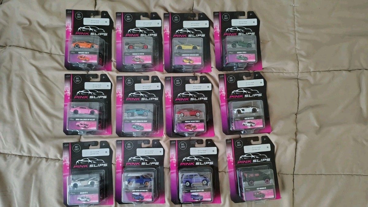 Jada Toys Pink Slips 1/64 Set 1 (Full Set) Wave 1 Complete - VHTF