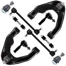 10x Front Uppper Control Arms + Tierods Sway Bars For 2000-2004 Nissan Xterra