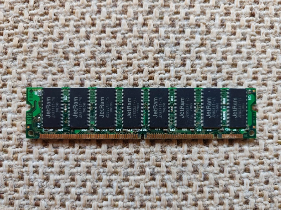 Transcend JetRam 256MB PC133 SDRAM 168-Pin DIMM CL3 – Vintage Desktop Memory - Image 2 of 2