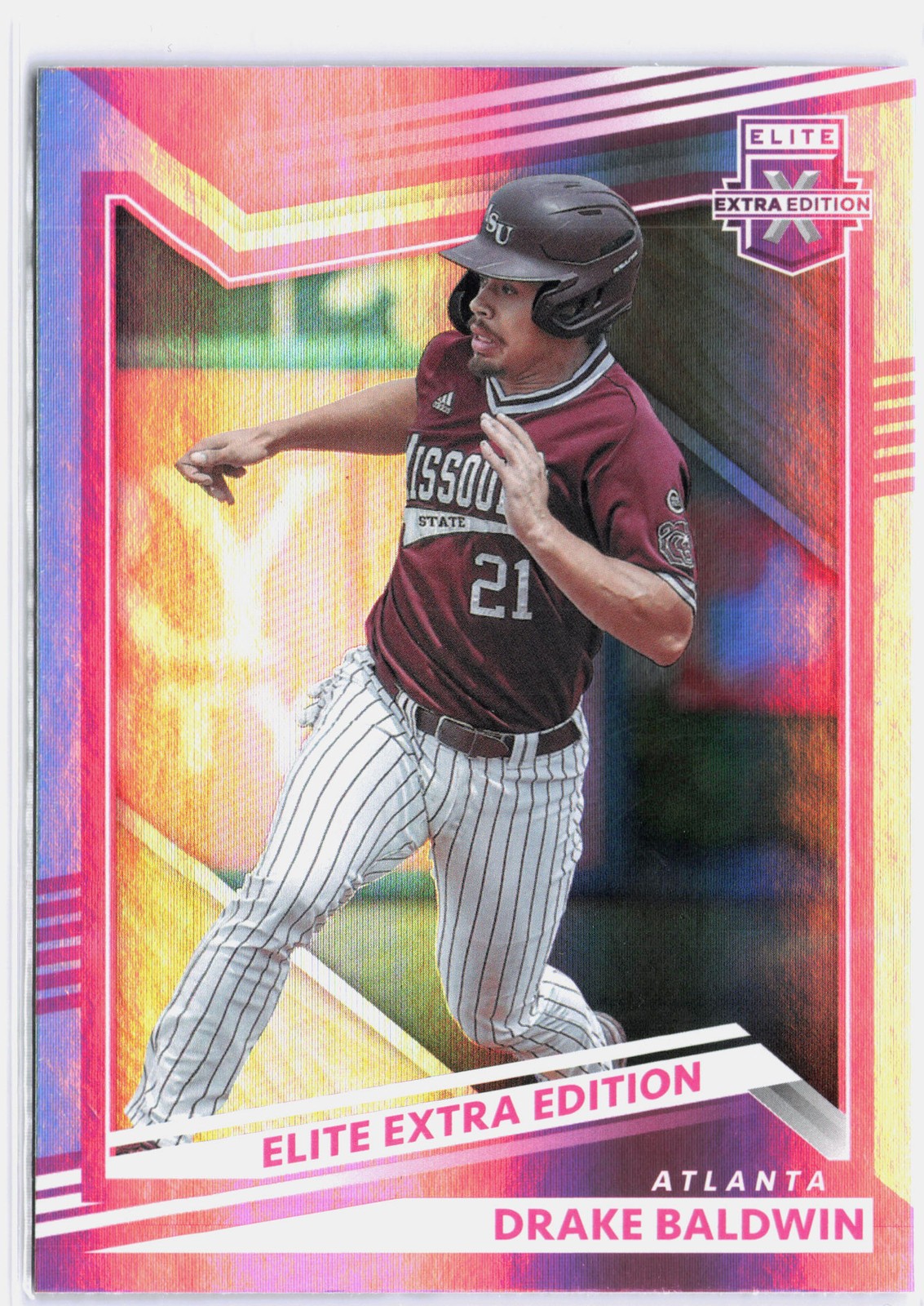 2022 Panini Elite Extra Edition #96 Drake Baldwin Pink